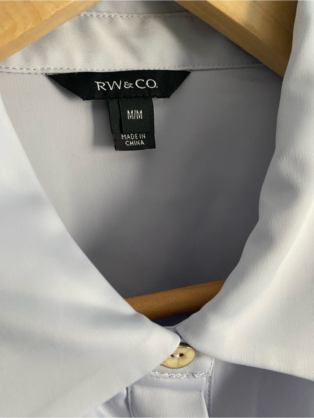RW&Co. Sleeveless Ruffle Front Blouse - Light Blue - Picture 2 of 5